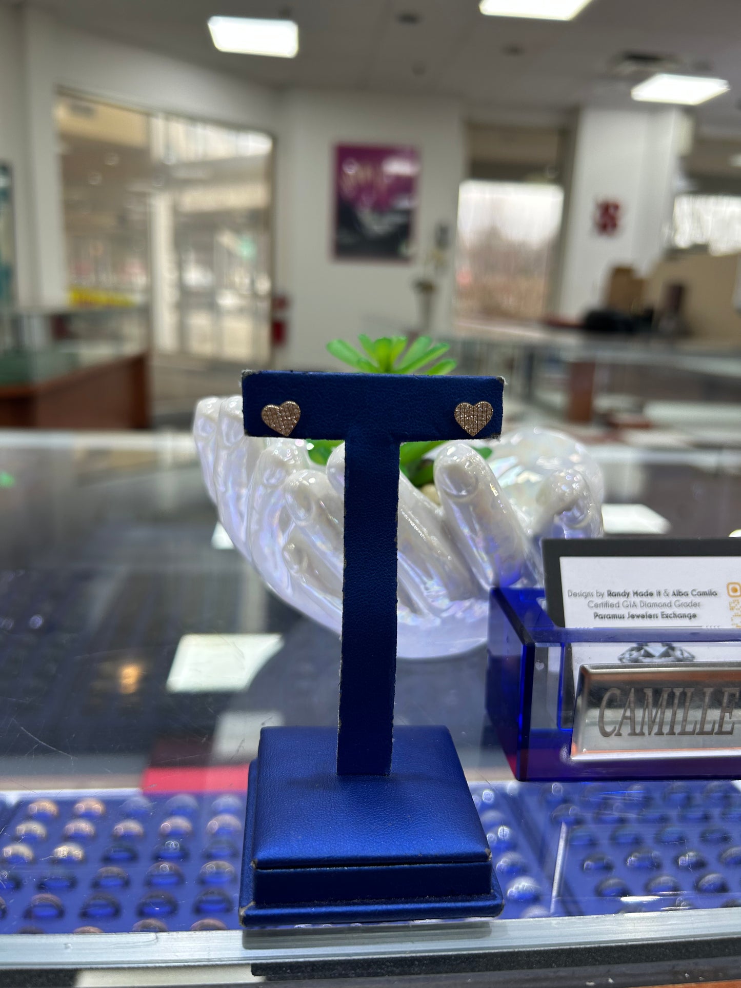 Heart Diamond Earrings