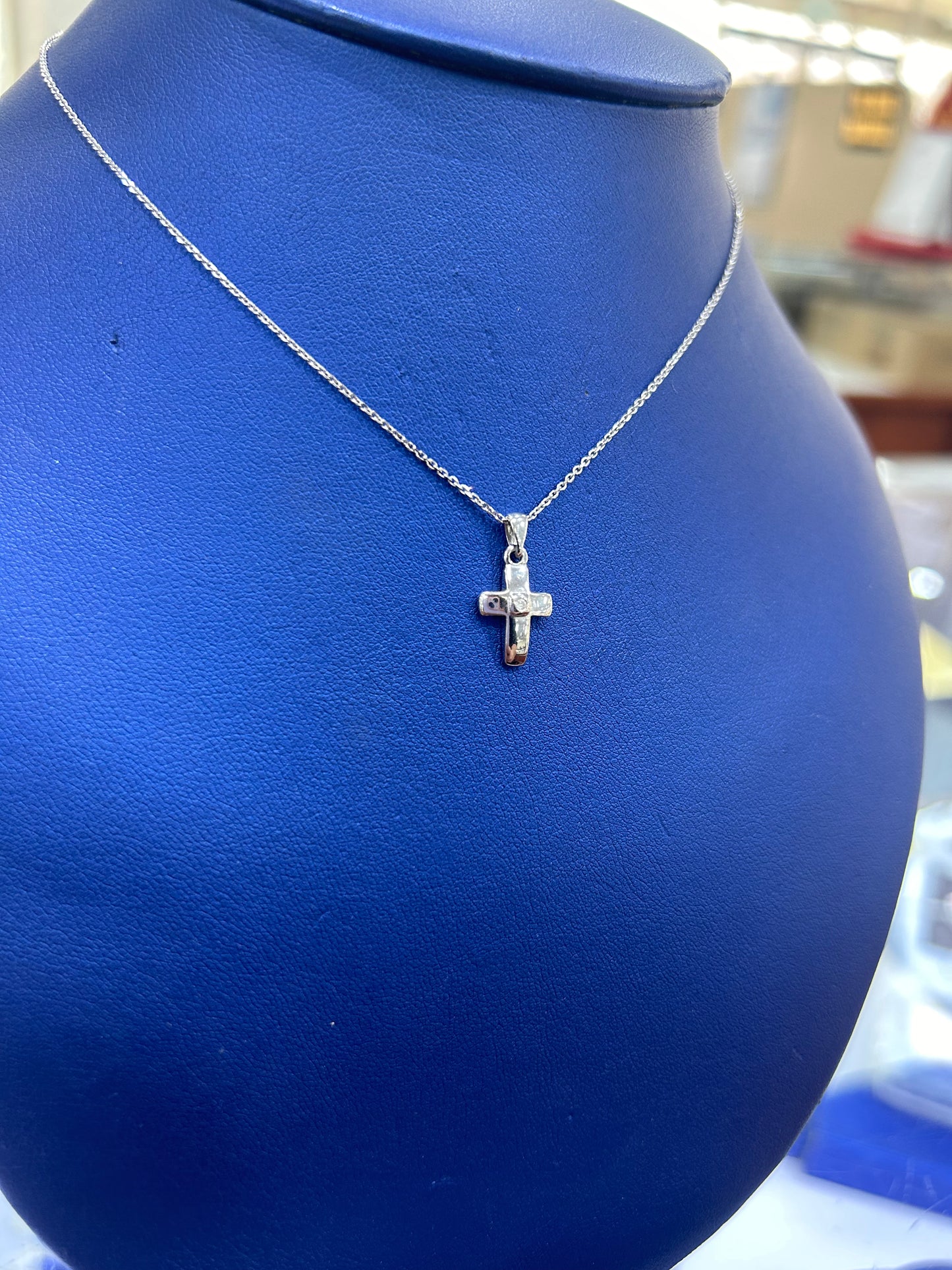 White Gold Cross