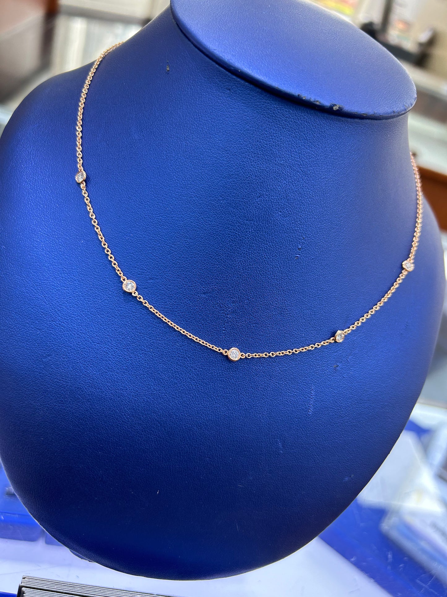 Rose Gold Diamond by Yard Chain
