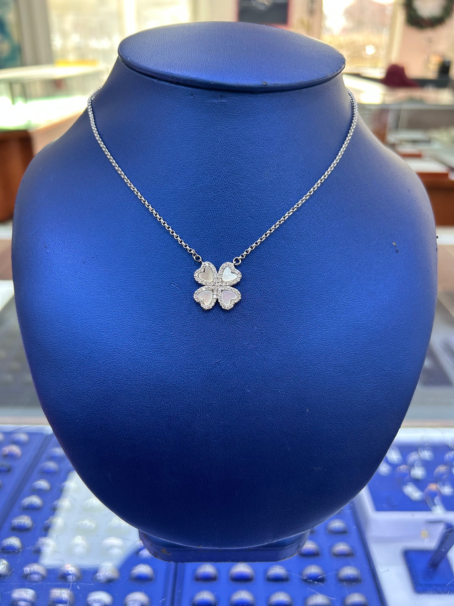 Silver Mother of Pearl Hearts