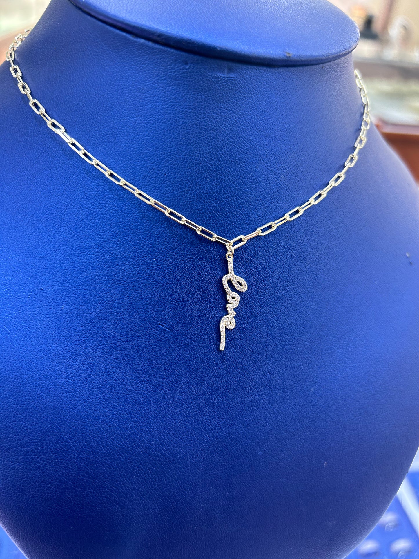 Silver Love Necklace