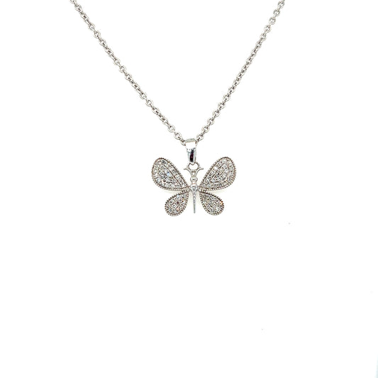 White Gold Butterfly
